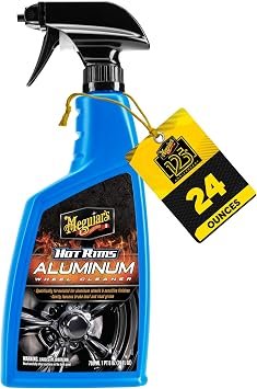 Meguiar’s G14324 Hot Rims Aluminum Wheel Cleaner – Specialized Formula for Uncoated Aluminum Wheels, 24 oz