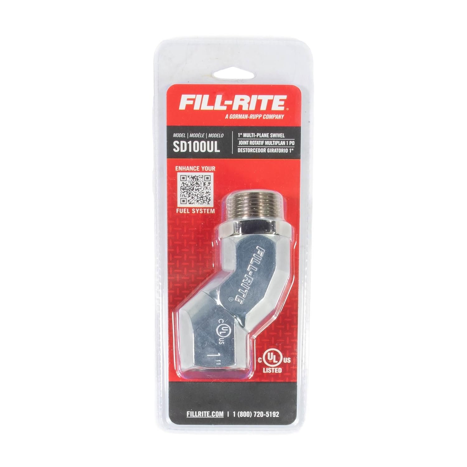 Fill-Rite S100H1315 Multi-Plane Swivel – 1in Fuel Hose Swivel Connector for Reduced Hose Twist and Improved Nozzle Movement - Image 3