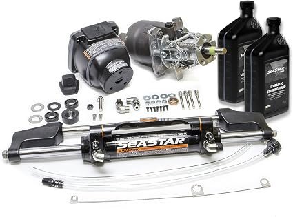 SeaStar HK6400TC-4 Classic Tilt Hydraulic Steering Kit – Tilt Helm System for Single and Twin Outboards up to 600HP