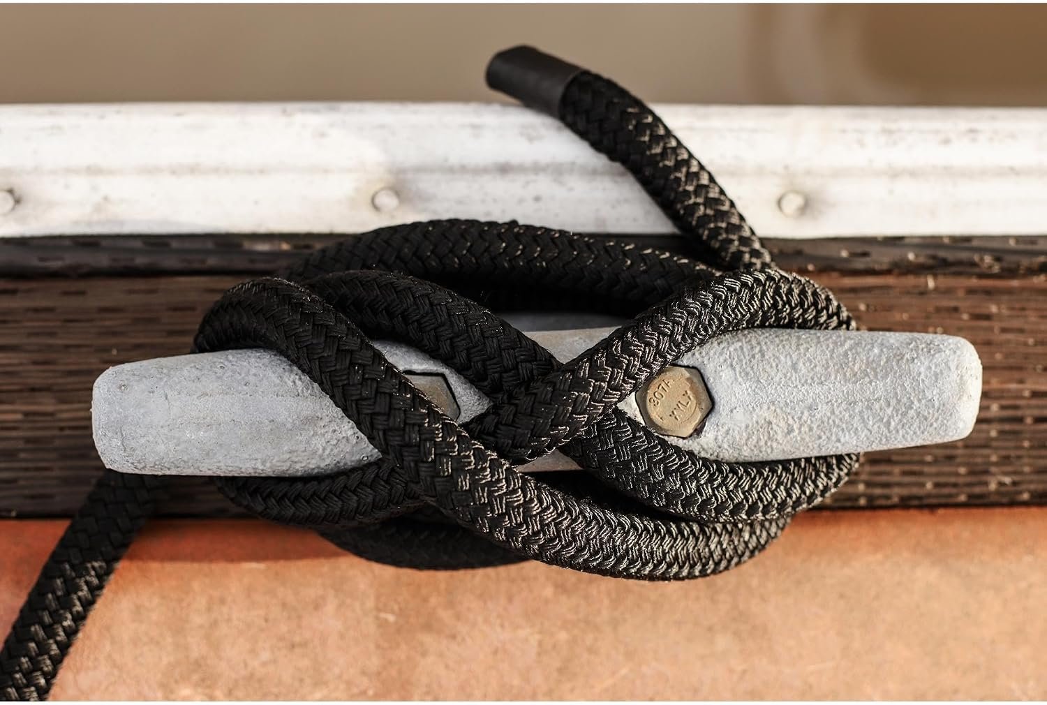 CMP Group CDL3440BK Double-Braid Composite Dock Line – 3/4-In x 40-Ft Length, Black Marine Mooring Rope - Image 2