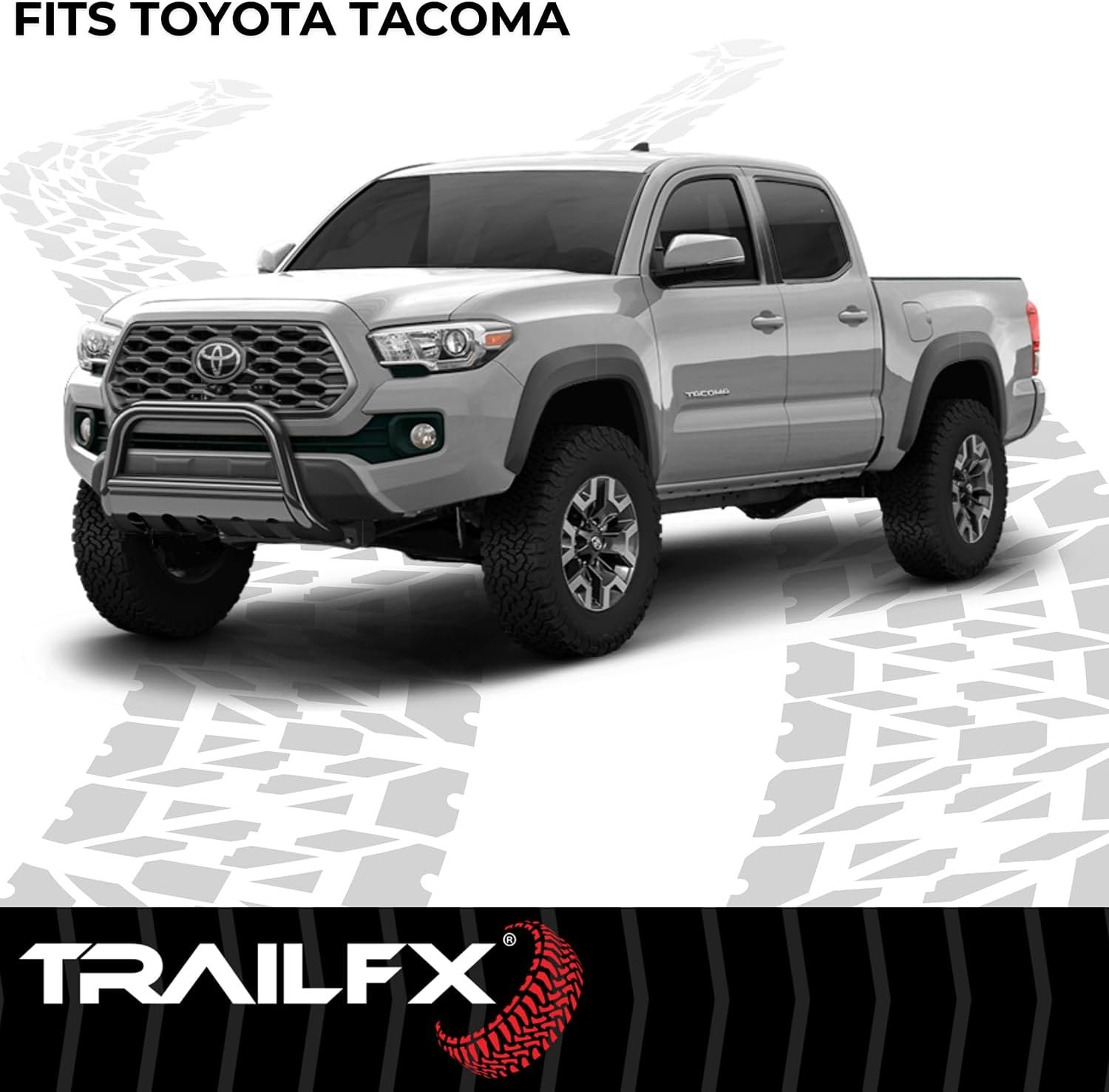 TrailFX B0045T Bull Bar – 3in Titanium Black Powder-Coated Steel – Fits 2024-2025 Toyota Tacoma - Image 7