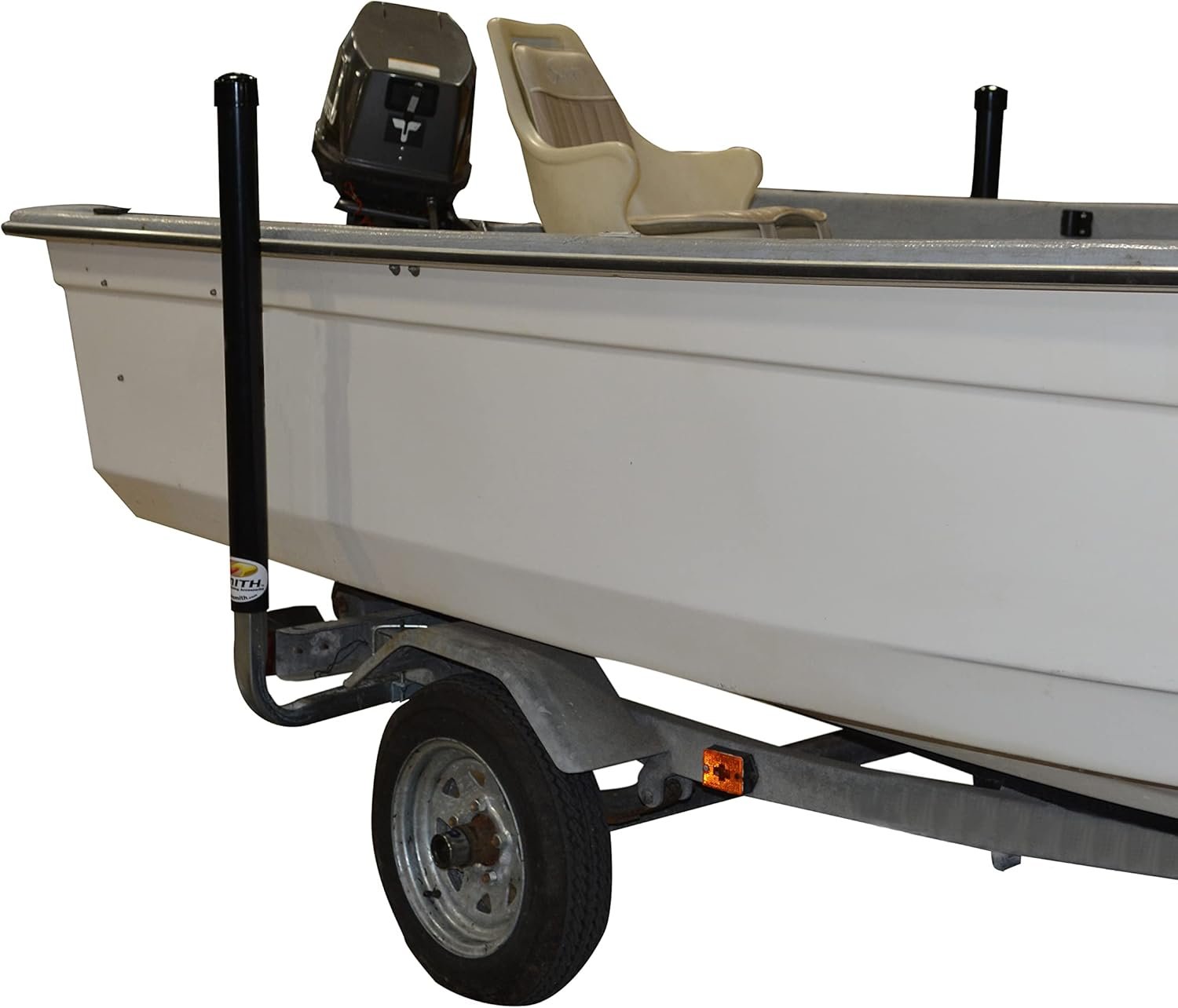 C.E. Smith 27626 Black Post Guide-On Kit – 40in High PVC Guide Posts with Galvanized Mounting Hardware for Boat Trailers - Image 3