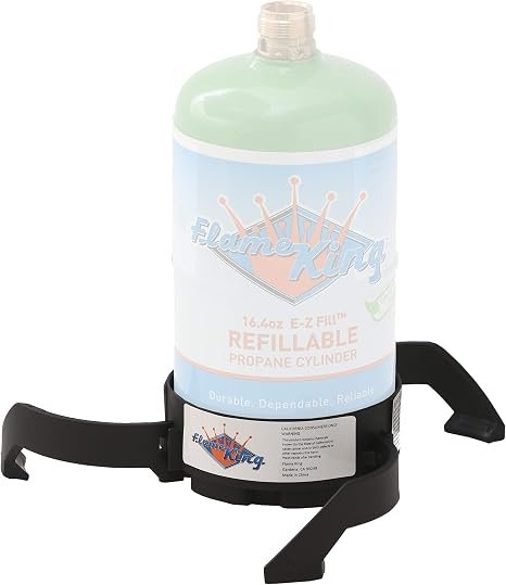 Flame King YSNB1LB Spider Base – Plastic Stabilizing Base for 1 lb Disposable Propane Cylinders