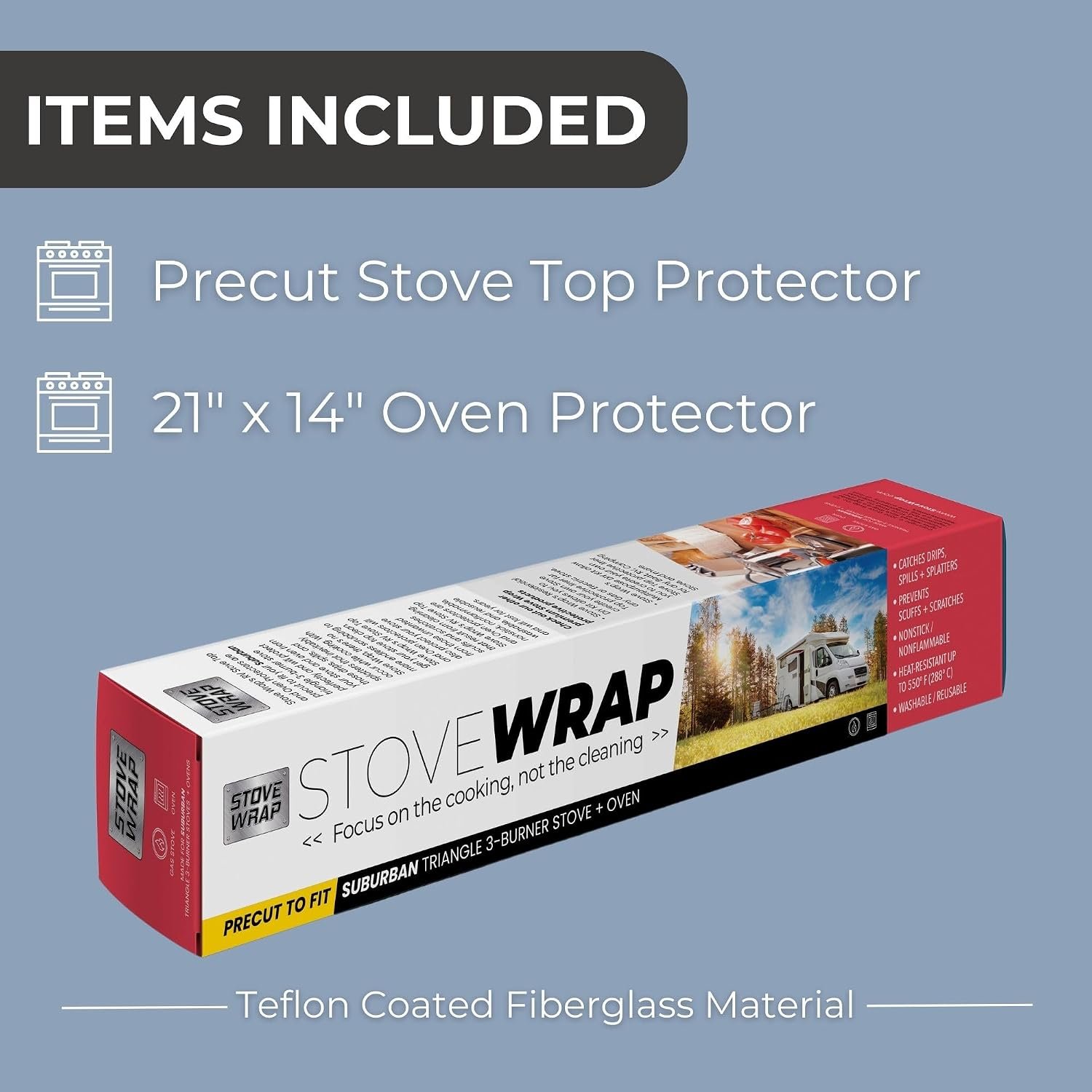 Stove Wrap SWRV400 Stove Top Protectors – Custom Fit Protection for Suburban RV Range and Cooktop Models - Image 5