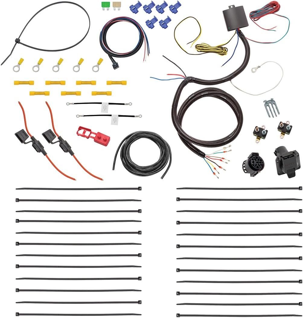 Tekonsha 22551 Tow Harness 7-Way Complete Kit – Vehicle-Specific Trailer Wiring System with 7-Blade Connector and Installation Hardware