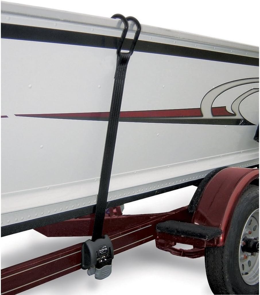 IMMI BoatBuckle F14221 Retractable Gunwale Tie-Down – 2in x 43in Self-Retracting Boat Trailer Securement Strap - Image 2