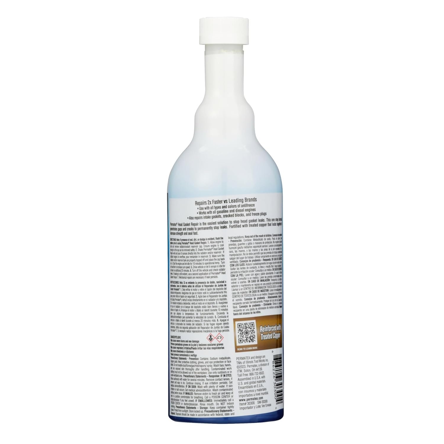 Permatex 30300 Head Gasket Repair – 16 oz Cooling System Sealant for Head Gasket, Heater Core, and Freeze Plug Leaks - Image 2