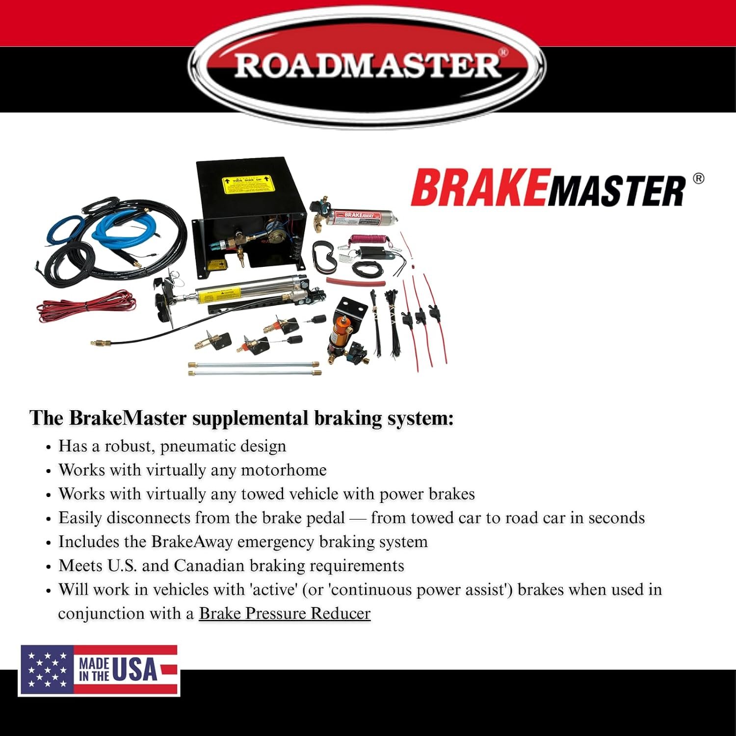 Roadmaster 9060 BrakeMaster Supplemental Braking System – Proportional RV Towed Vehicle Brake with Breakaway Protection - Image 6