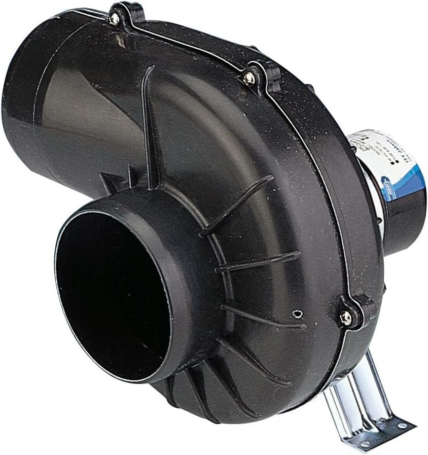 Jabsco 35400 Marine Blower – 12V DC In-Line Ventilation Blower for Engine Compartments and Bilges