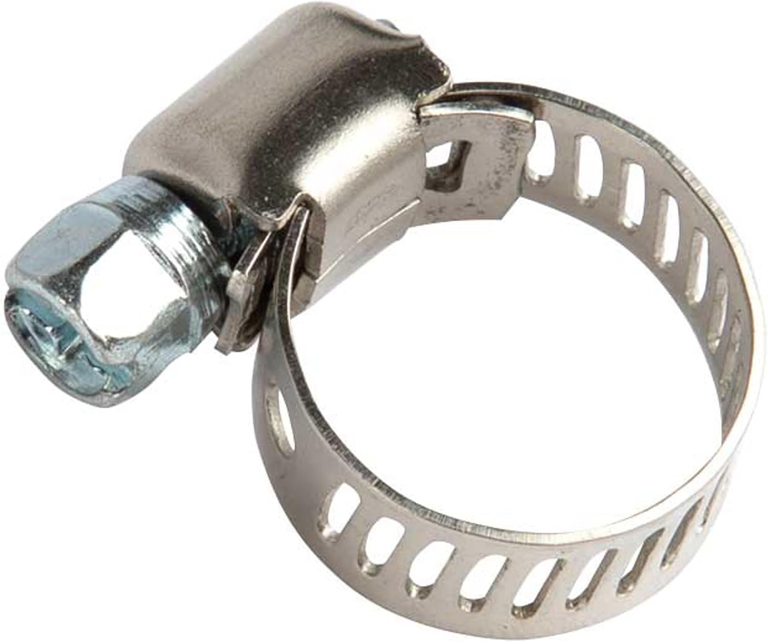 Valterra H030015BU #4 Stainless Steel Micro Hose Clamp – 1/4 in to 5/8 in Clamping Range – Worm Gear Design