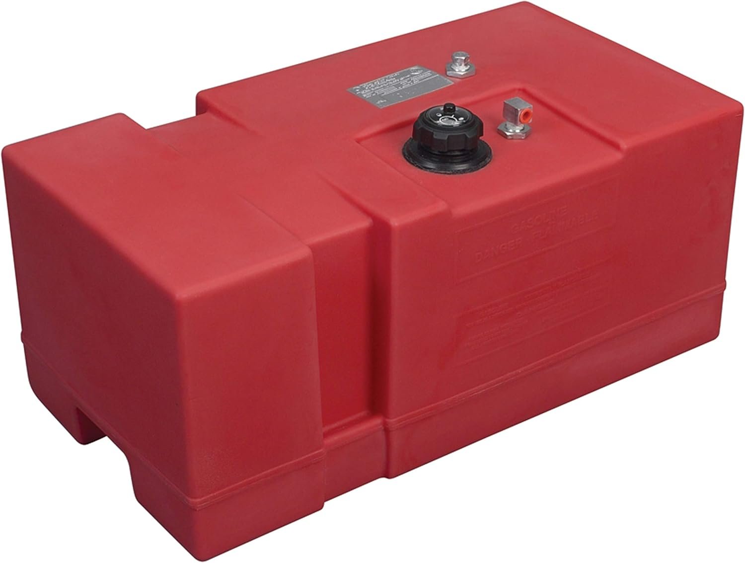 Moeller 31618 Topside Fuel Tank – 18 Gallon Portable Marine Fuel Tank in Red Polyethylene for Outboard Boats