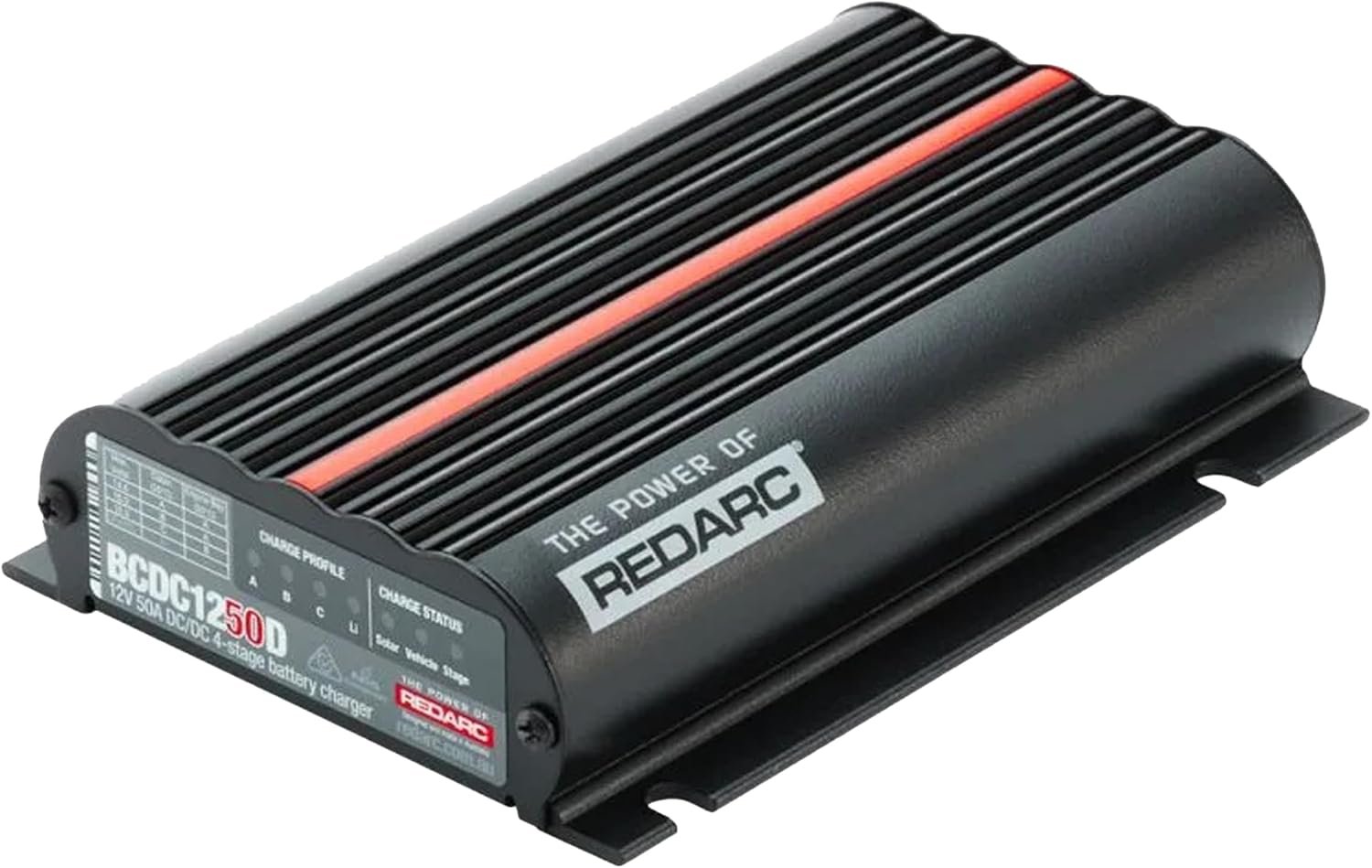 REDARC BCDC1250D DC-DC Charger – 12V 50A In-Vehicle Battery Charger with Solar Input and Multi-Stage Charging