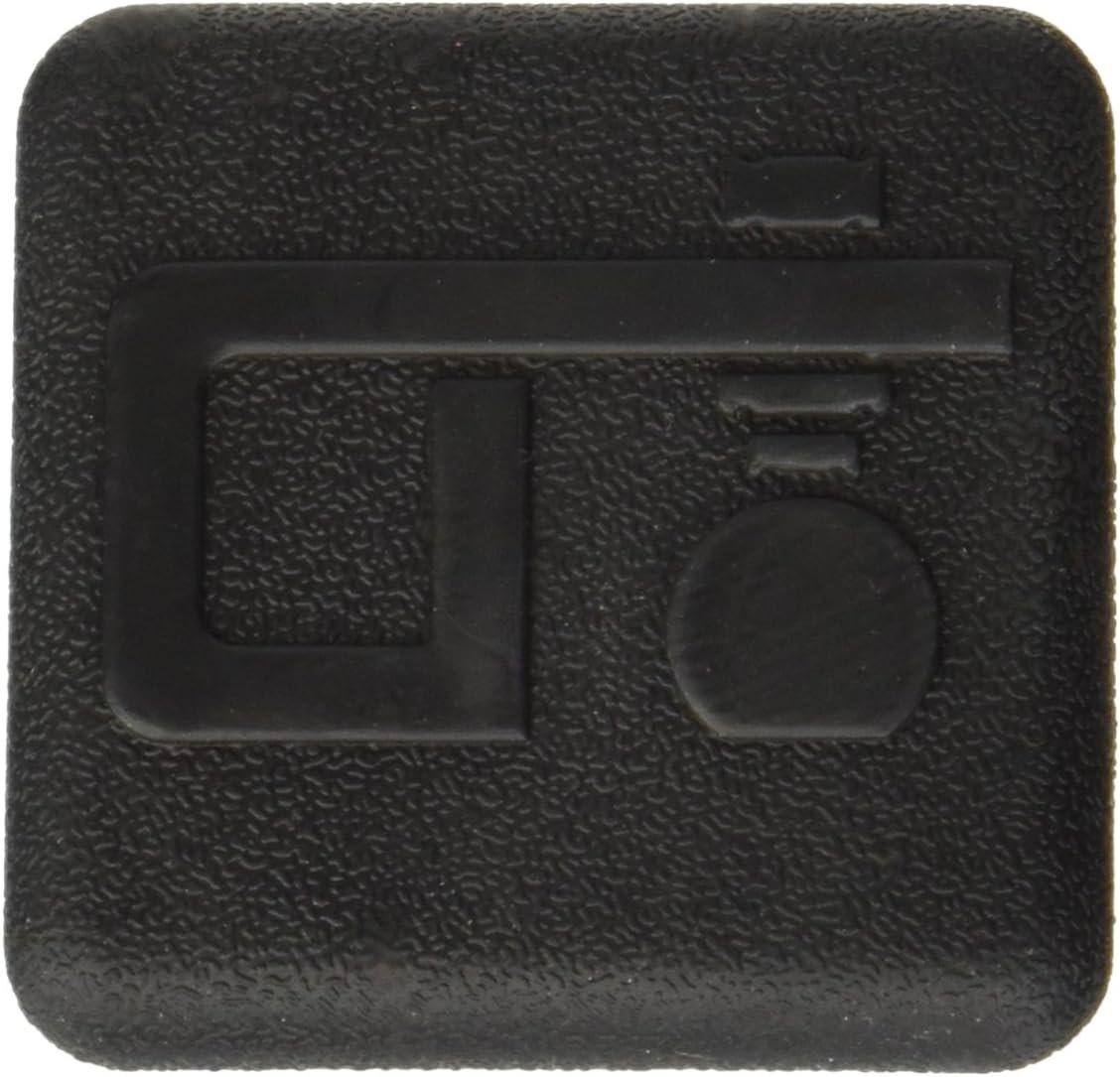 Draw-Tite 2211 Receiver Plug – Black 1 in x 1 in Hitch Tube Cover for Utility and Light-Duty Receivers