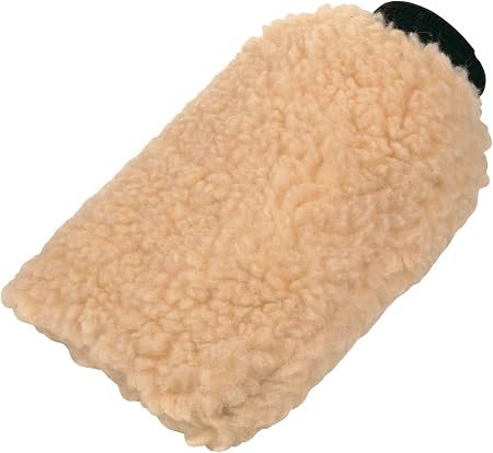 Carrand 40306 Acrylic Wool Wash Mitt – 7 x 10 in Synthetic Wool Cleaning Mitt with Elastic Cuff and High Suds Capacity