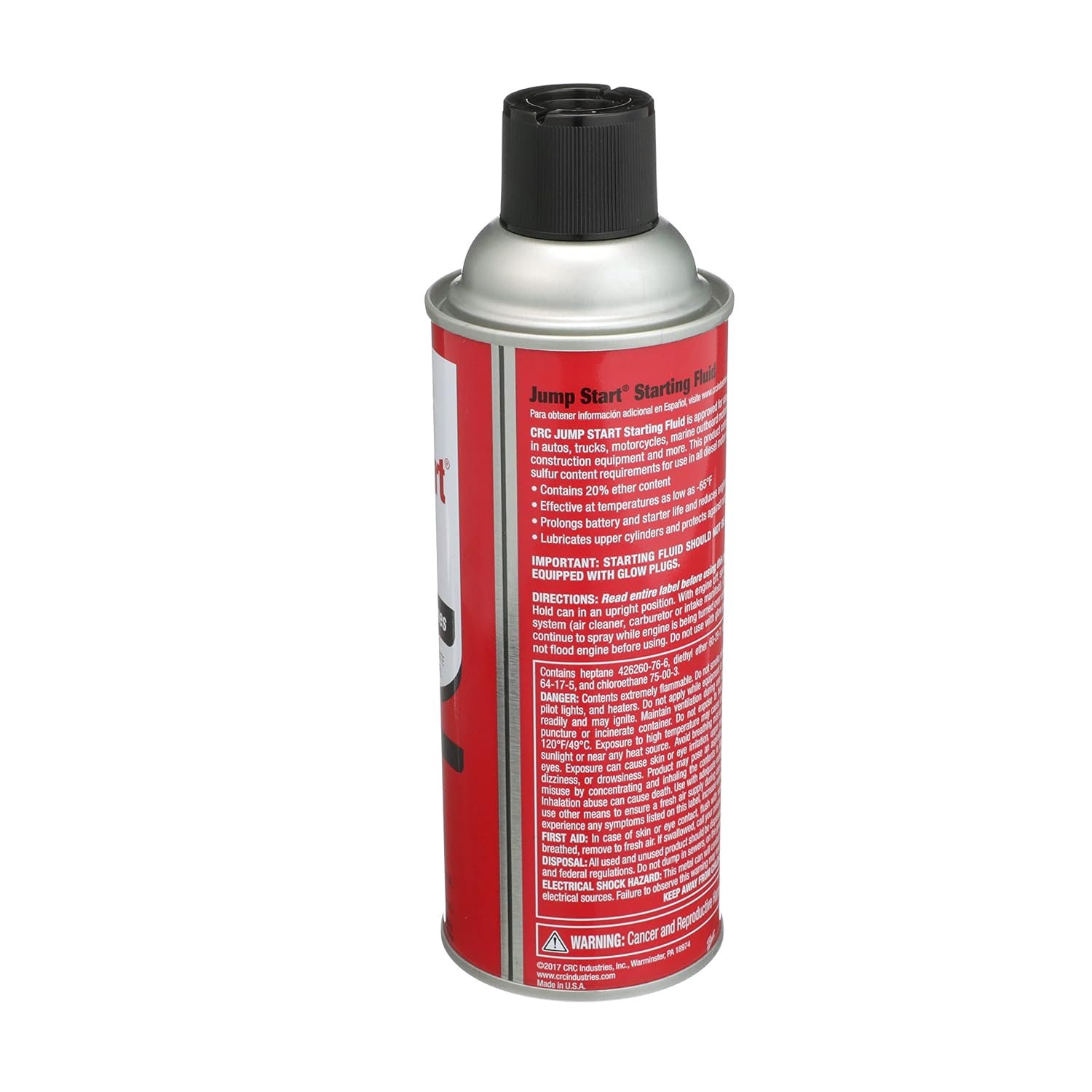 CRC Jump Start 5671 Starting Fluid with Upper Cylinder Lubricant – Fast Cold Weather Engine Starting Aerosol - Image 4