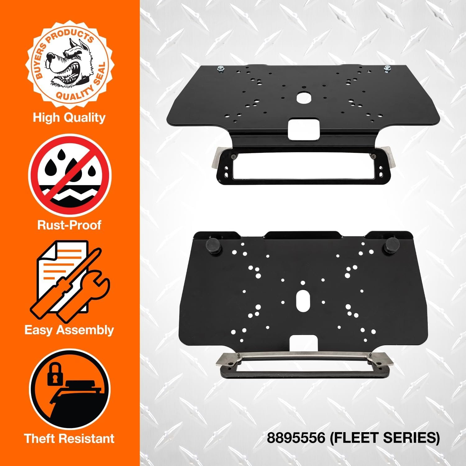 Buyers Products 8895556 Fleet Series Drill-Free Cab Mount – RAM 1500 Classic & 2500-5500, 22in Platform, 30 lb Capacity - Image 7
