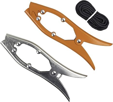 YakGear 10083 Brush Gripper – Orange Paddle and Fishing Rod Holder with Stake-Out Attachment for Kayaks and Canoes