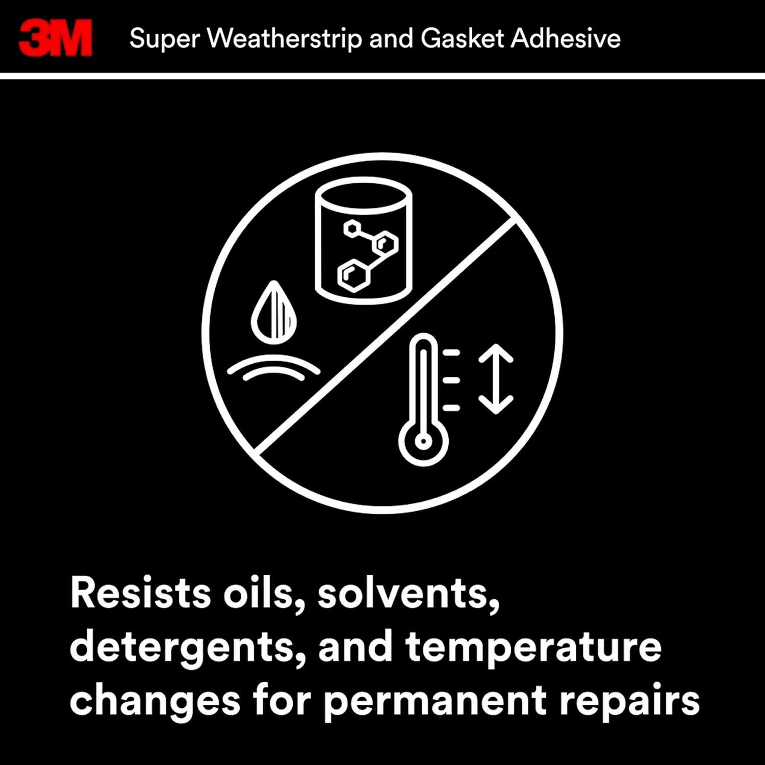 3M 8001 Super Weatherstrip Adhesive Black – 5 fl oz Professional Adhesive for Rubber Seals & Automotive Gaskets - Image 7