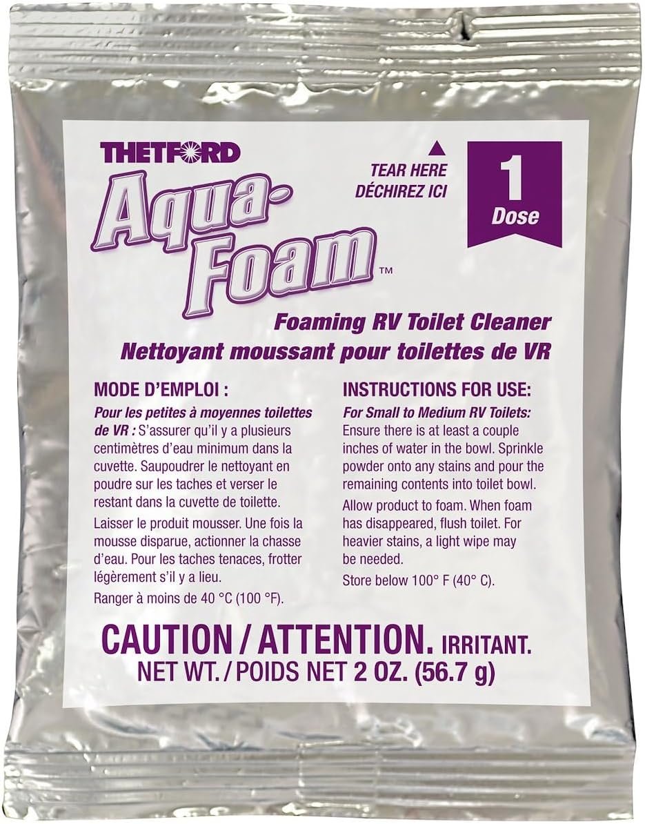 Thetford 96028 Aqua-Foam Toilet Bowl Cleaner – Individual Dealer Pack – Non-Abrasive RV Toilet Cleaning Formula - Image 3
