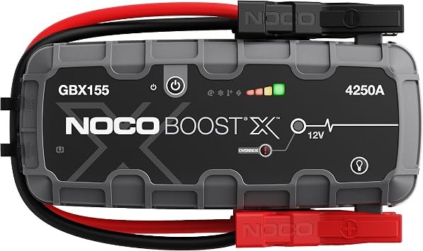NOCO GBX155 Boost X 4250A Jump Starter – 12V Lithium Booster Pack for Gas and Diesel Engines up to 10.0L