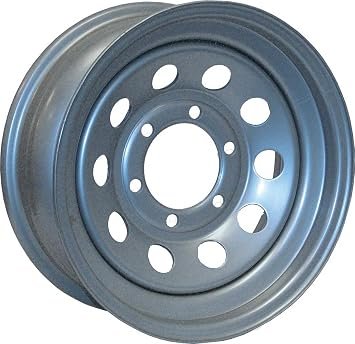 Americana 20436 Modular Trailer Wheel – 15 x 5 Inch Silver Steel Wheel with 5 on 4.5 Bolt Pattern