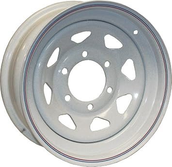Americana 20232 13x4.5 White Spoke Trailer Wheel – 5-Lug 4.5in Bolt Pattern Steel Rim - Image 4