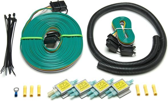 Roadmaster 154 Universal Towed Car Wiring Kit – 27 ft Harness with 4 Hy-Power Diodes and 6 ft Umbilical Cord