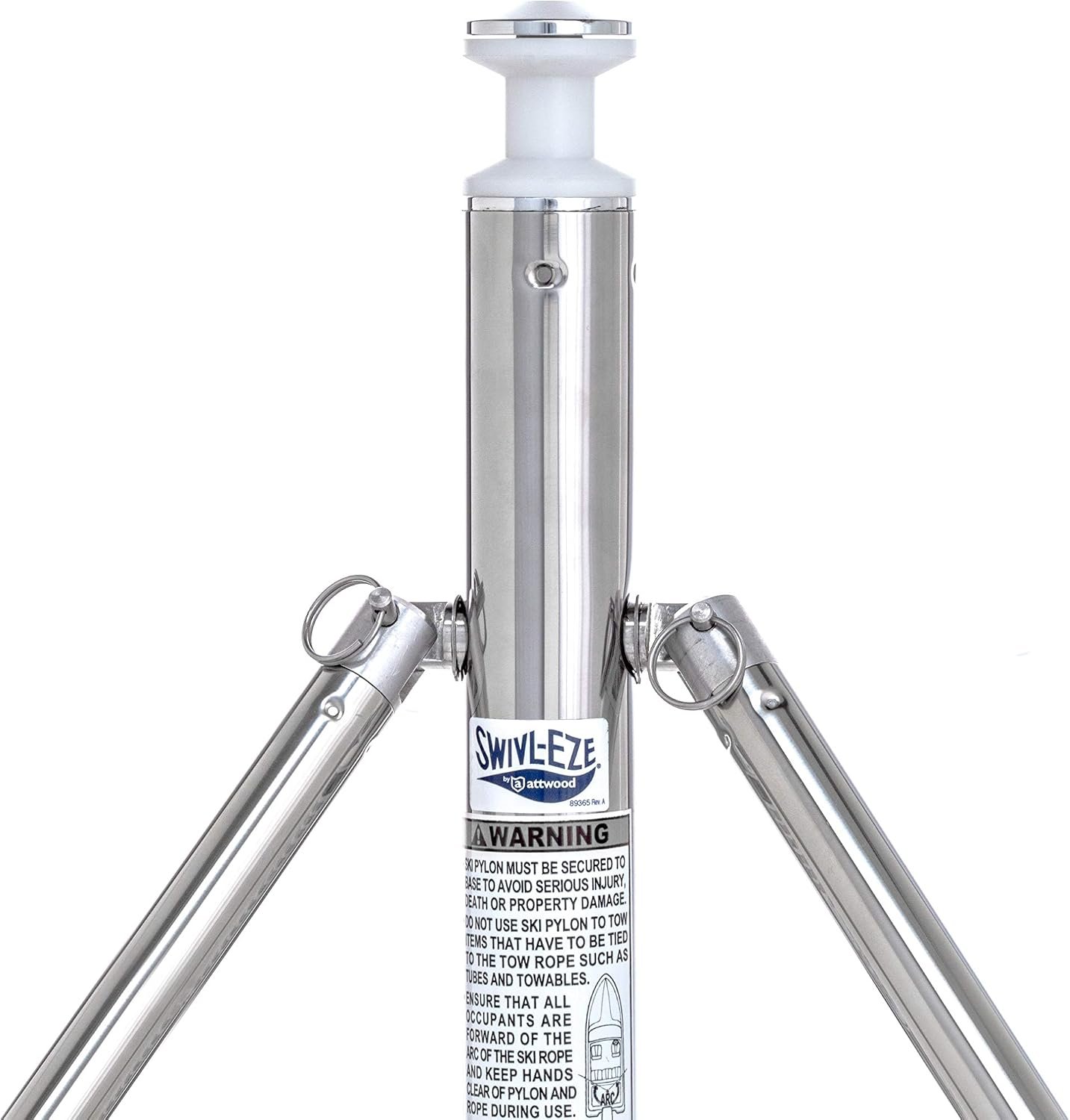 Attwood 923009ADJ Adjustable Pro Pylon – Stainless Steel Marine Ski Tow Pylon with Height Adjustment - Image 2