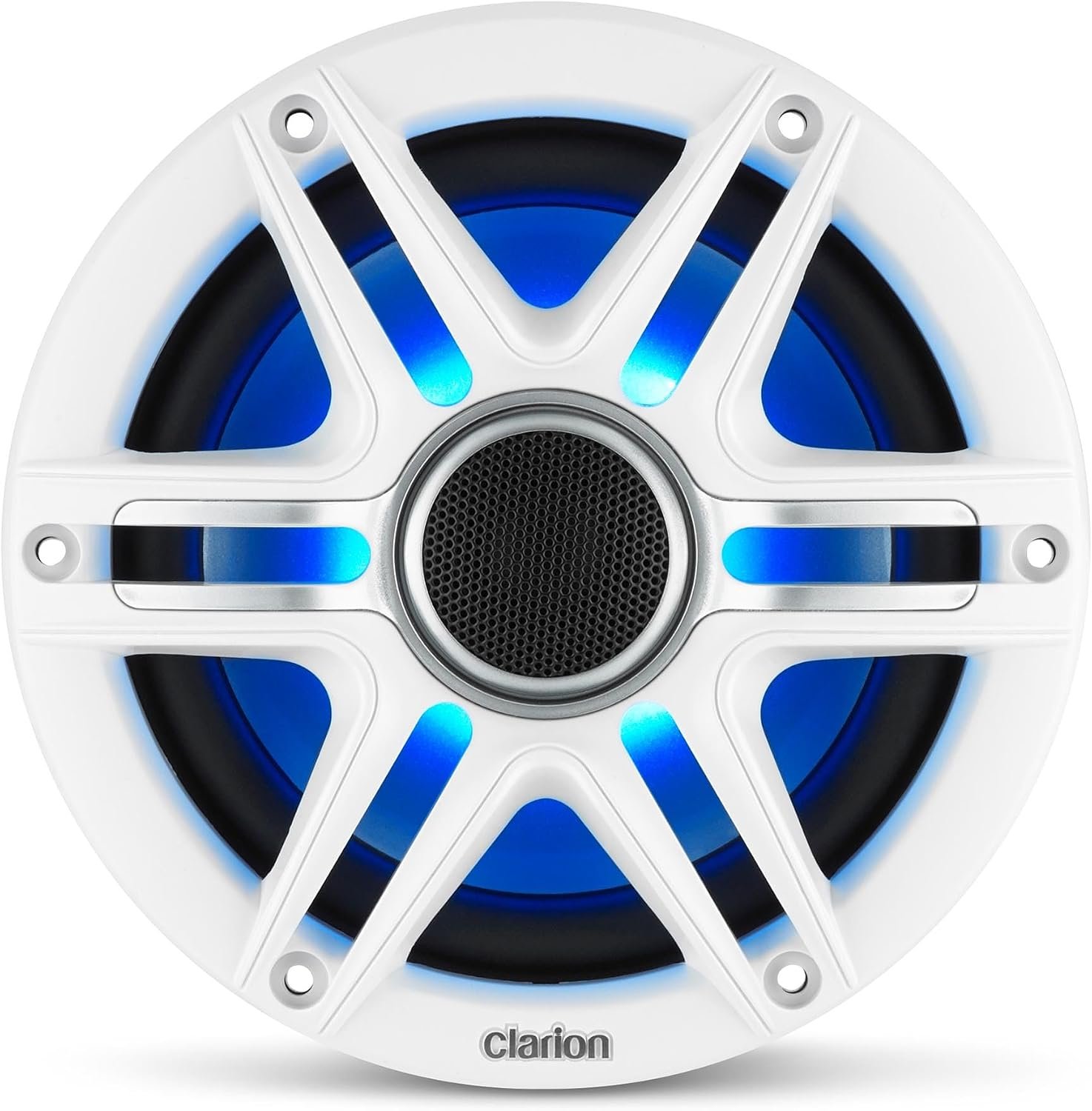 Clarion 92620 6.5-Inch Coaxial Marine Speakers – 75W RMS Output with RGB LED Lighting and IP55 Weather Resistance - Image 4