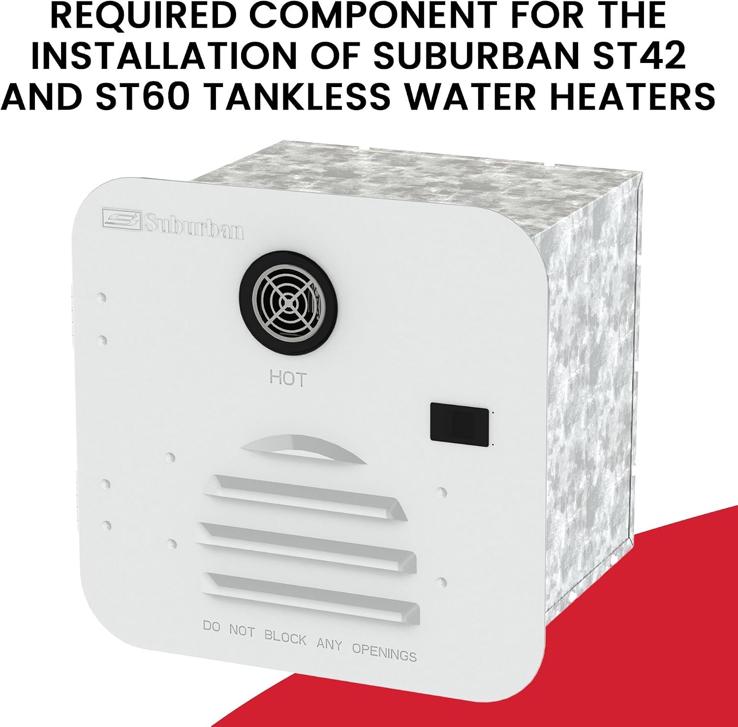 Suburban 6285APW Water Heater Access Door – Polar White Replacement Door for 10 Gallon RV Water Heaters - Image 2