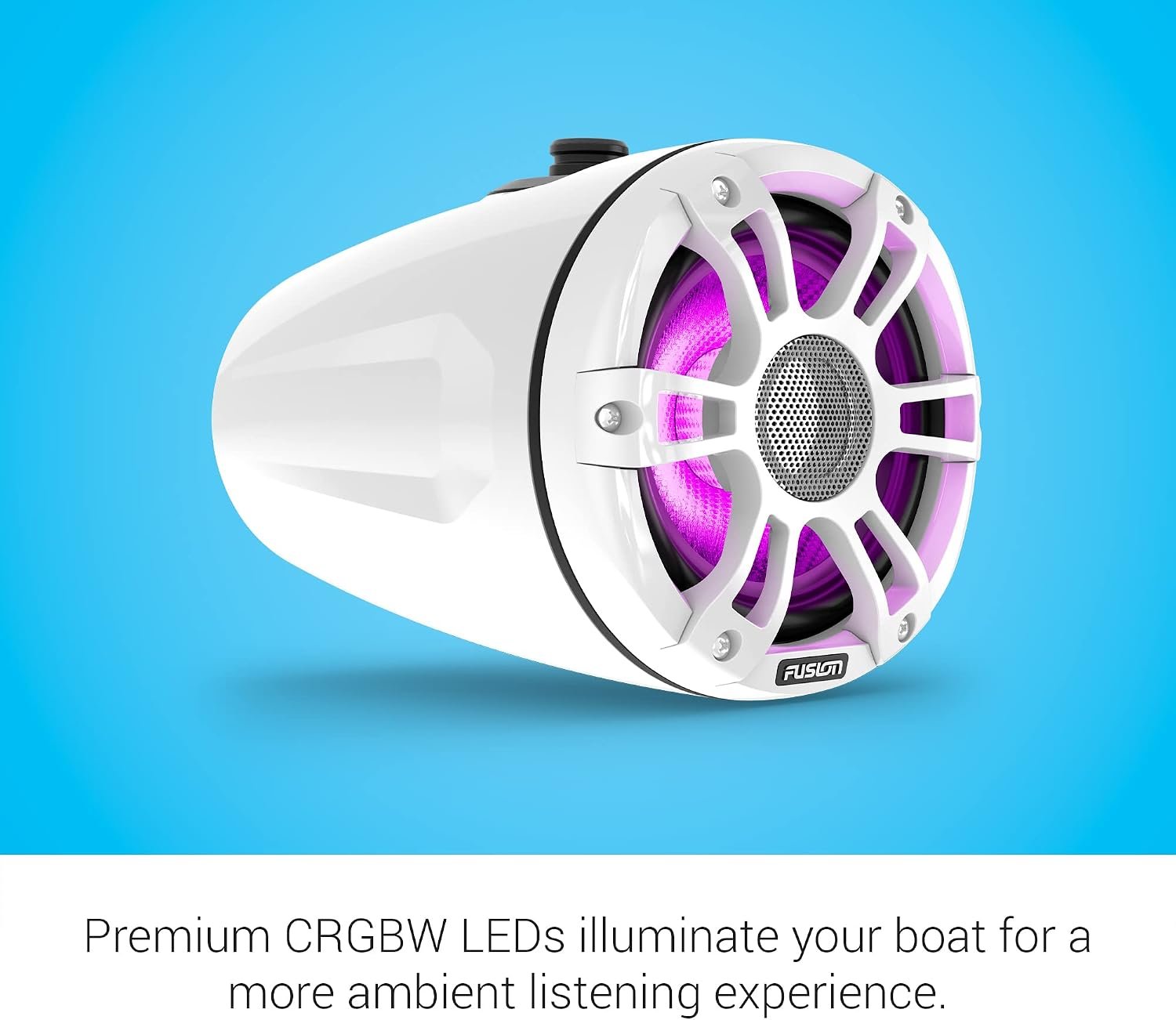 Fusion Signature Series 3i Marine Speaker – Sports Chrome Grille with CRGBW Lighting and Marine-Rated Construction - Image 5