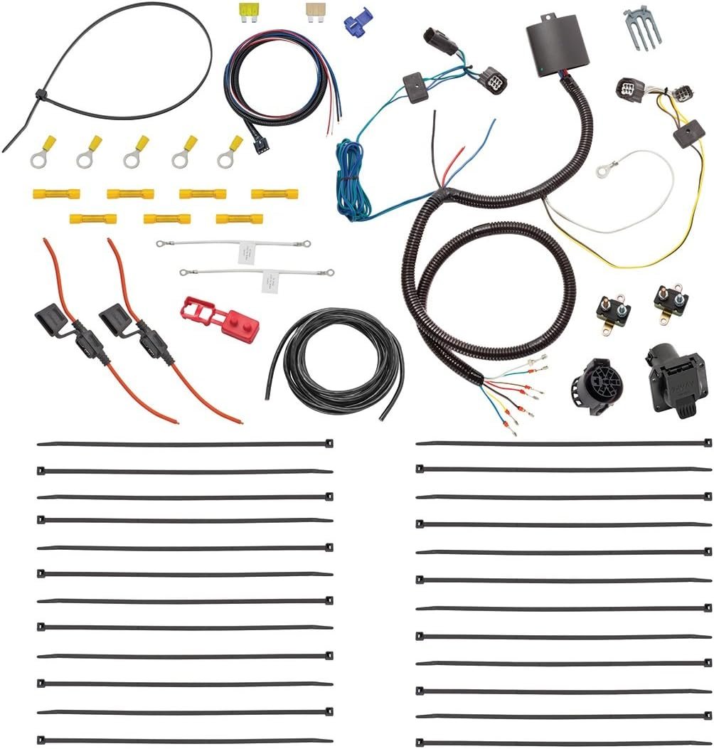 Tekonsha 22121 Tow Harness 7-Way Complete Kit – Vehicle-Specific Trailer Wiring Package with 7-Blade Connector