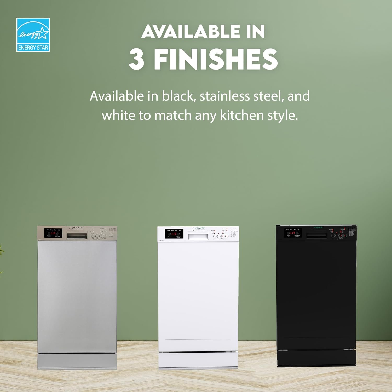 Pinnacle SB1840 18-Inch Built-In Dishwasher – 10 Place Settings, 8 Wash Cycles, Silver Finish, 150°F Sanitize - Image 5