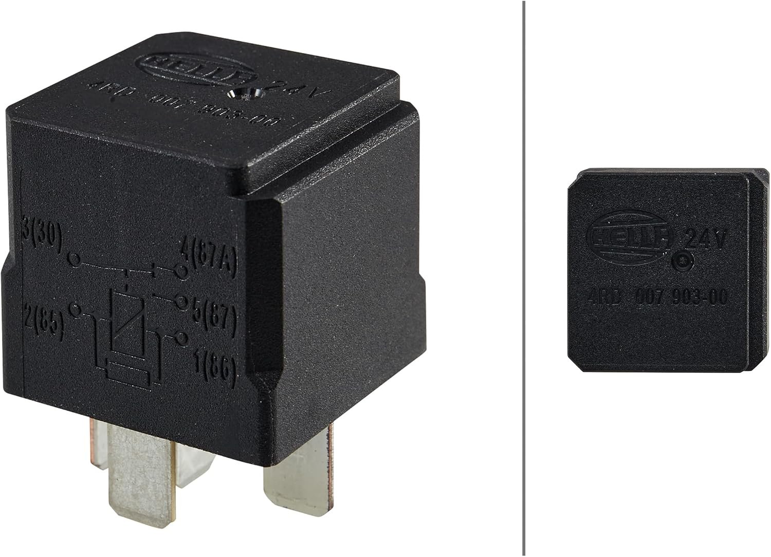 HELLA Lights 007903001 Mini SPDT Relay – 24V 10/20A Switching Capacity – Resistor Suppression – Bracket Mount Electrical Relay - Image 4