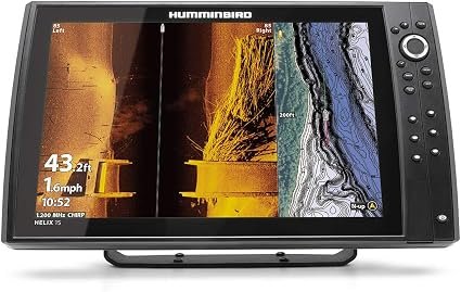 Humminbird HELIX 15 CHIRP MEGA SI+ GPS G4N 411320-1 Fish Finder – 15.4-Inch Display with Included Transducer