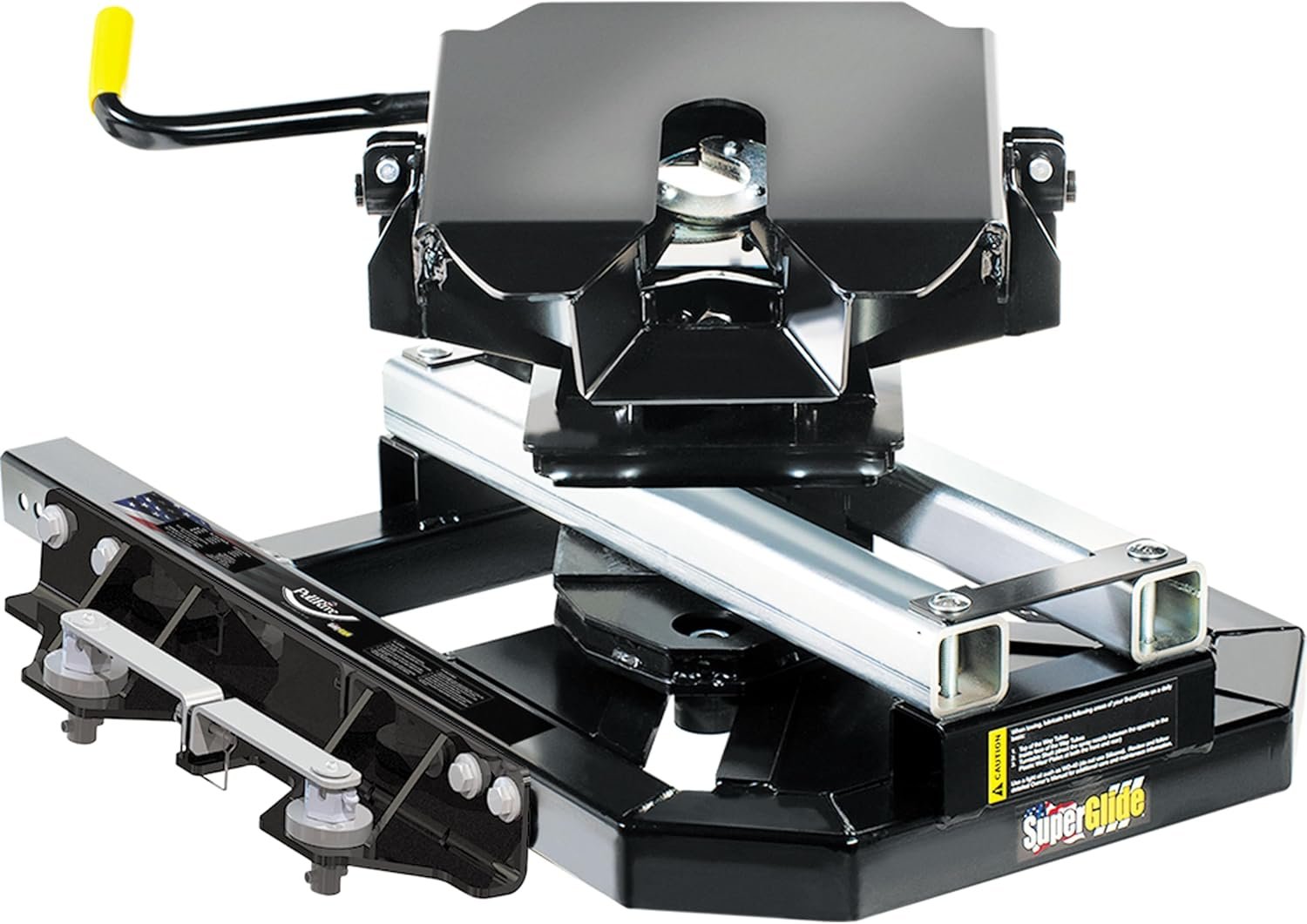 PullRite 2915 OE Puck Series SuperGlide Hitch – 20,000 lb Automatic Sliding Fifth-Wheel Hitch for Chevy/GMC OEM Puck Systems