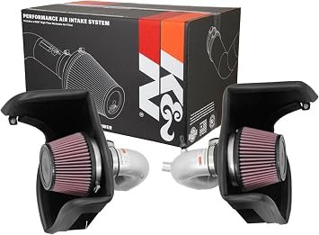 K&N 69-5318TS Typhoon Performance Air Intake System – Aluminum Intake Upgrade with Reusable Cotton Filter