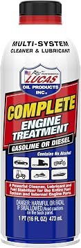 Lucas Oil 10016 Complete Engine Treatment – 16 oz Fuel & Oil System Additive for Gasoline and Diesel Engines