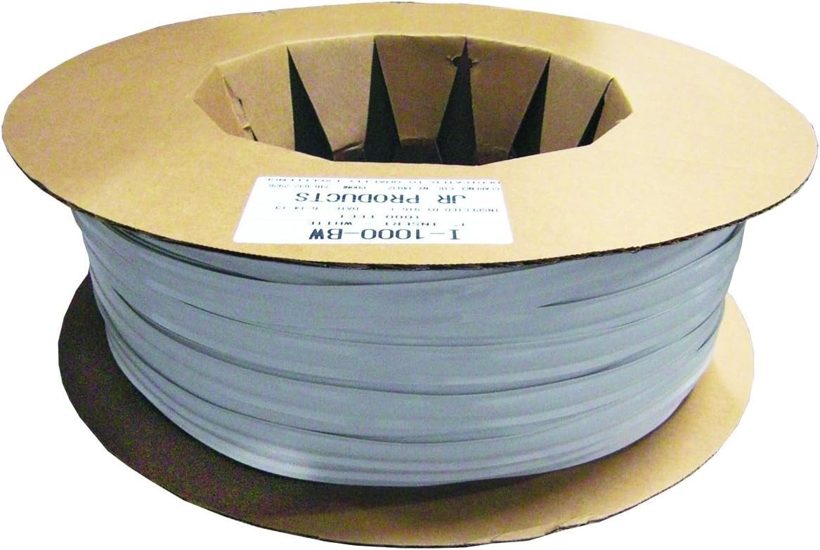 JR Products 10001 White Vinyl Insert Trim – 1000 ft RV Molding Insert for Exterior Trim Restoration