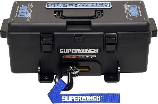 Superwinch 1140222 Winch2Go Portable Electric Winch Kit – 4,000 lb Pull Capacity, 12V Motor, 40 ft Steel Wire Rope