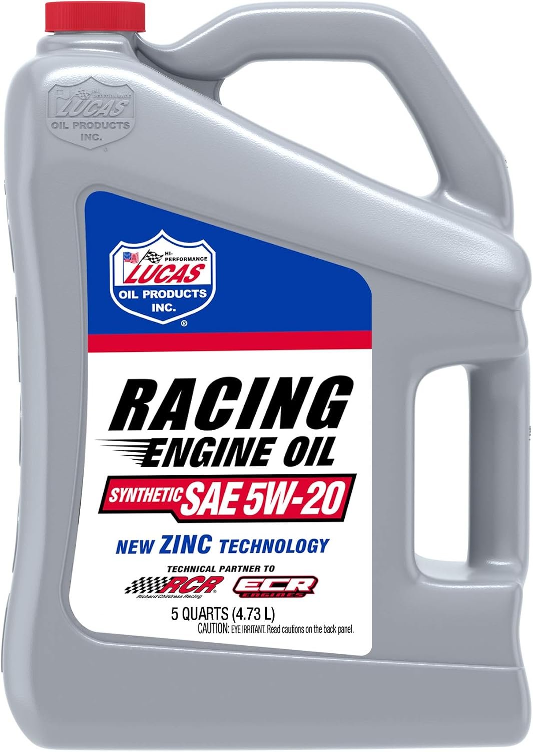 Lucas Oil 10884 Synthetic SAE 5W-20 Racing Motor Oil – Full Synthetic High-RPM Performance Lubricant