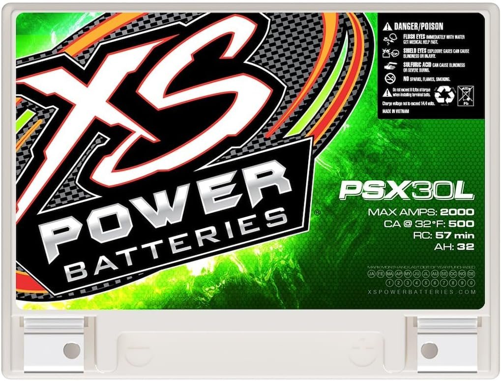 XS Power PSX30L AGM Powersports Battery – Group 30L 12V Deep Cycle Design with 2000 Max Amps and 57-Minute Reserve Capacity - Image 4
