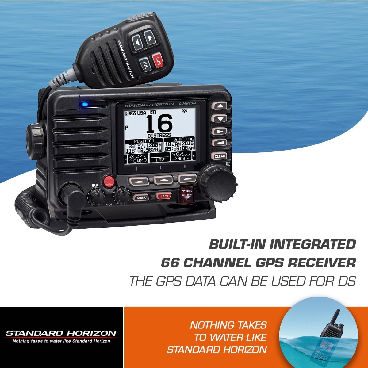Standard Horizon GX6000 Fixed Mount VHF Radio – AIS Receiver, NMEA 2000 Networking, 25W PA Loud Hailer - Image 5