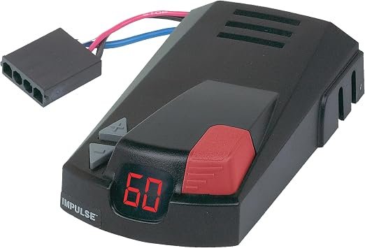 Hopkins 47235 Impulse Electronic Digital Brake Controller – Proportional Trailer Brake Control with Digital Display and Manual Override