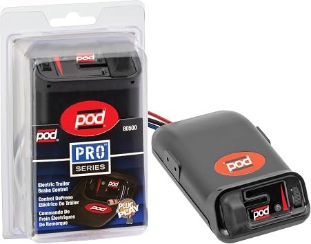 Pro Series 80500 POD Trailer Brake Controller – Proportional Electronic Brake Control with Compact Dashboard Mount