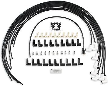 ACCEL 9001C Universal Ceramic Boot Wire Kit – Custom-Length 8mm Ignition Wire Set with Extreme Heat Protection