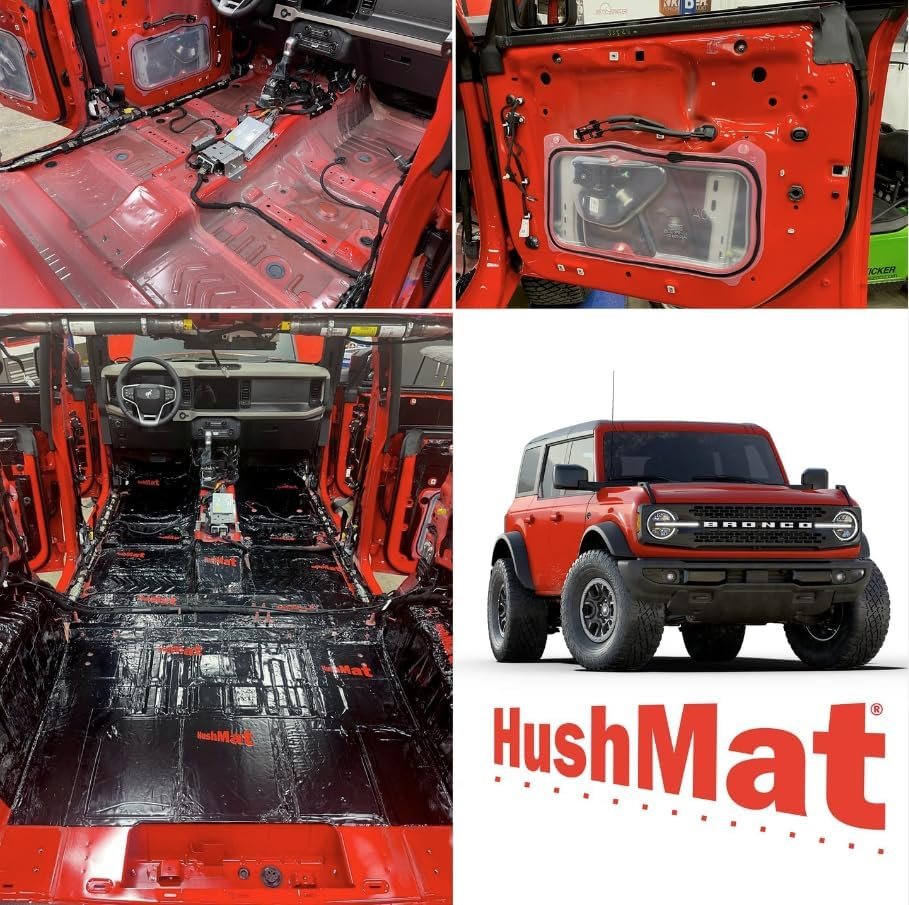 HushMat 10500 Bulk Sound Deadening and Thermal Insulation Kit – 58.1 sq ft Coverage, 30 Self-Adhesive Stealth Black Foil Sheets - Image 5