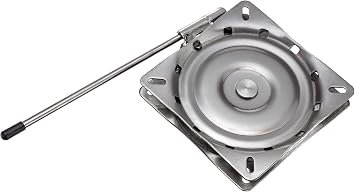 Garelick 75120 Locking Stainless Steel Seat Swivel – 360 Degree Marine Seat Base with Locking Rotation and Standard Mount Pattern