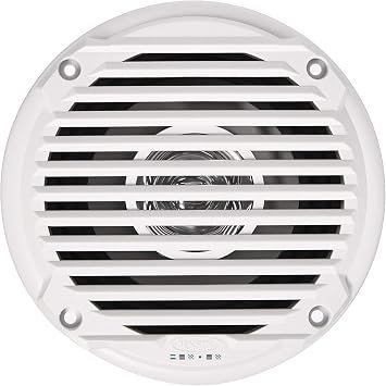 ASA MS5006W 5.25in Dual Cone Marine Speakers – White Outdoor Audio Pair for RV and Boat Stereo Systems
