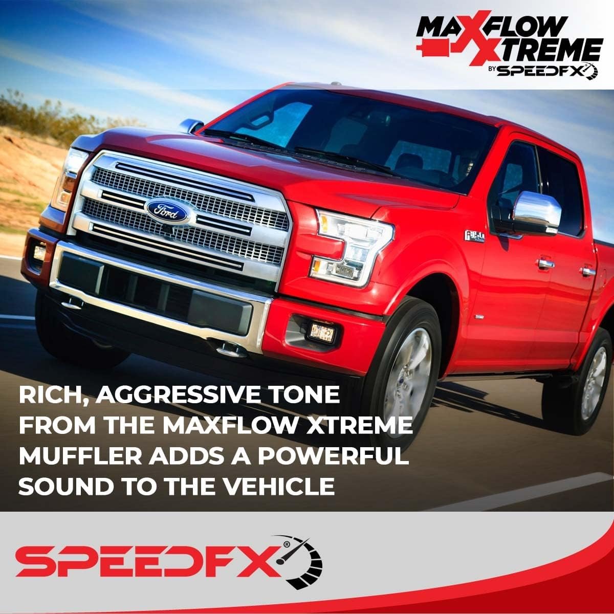SpeedFX 50300 MaxFlow Xtreme Cat-Back Exhaust System – Ford F-150 Axle Dump Design with T304 Stainless Steel Construction - Image 5